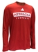 Adidas Nebraska Football Locker Pregame LS Tee - Red - AT-G1281
