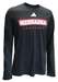Adidas Nebraska Football Pregame LS Tee - Black - AT-G1282