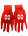 Red And White Huskers Utility Gloves - DU-H7040