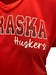 Womens Nebraska Huskers Ruched Vneck - AT-H4436