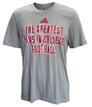 Adidas Huskers Greatest Fans Blend Tee